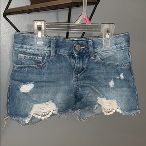 NWOT Girls crochet shorts